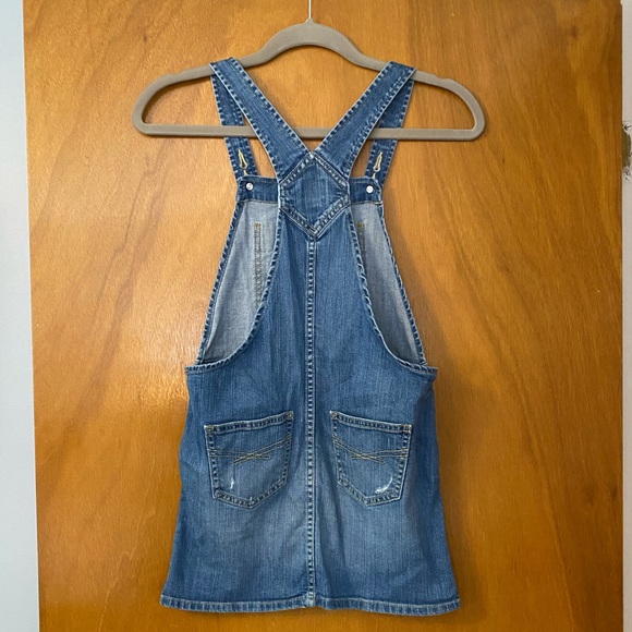 Like New Gap Distressed Jean Overall Dress - Picture 3 of 3